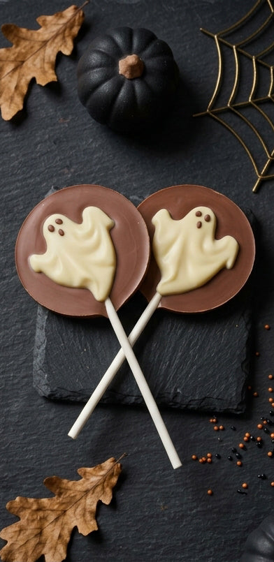 Lízatko z mliečnej čokolády "Halloween - Ghost" 25g