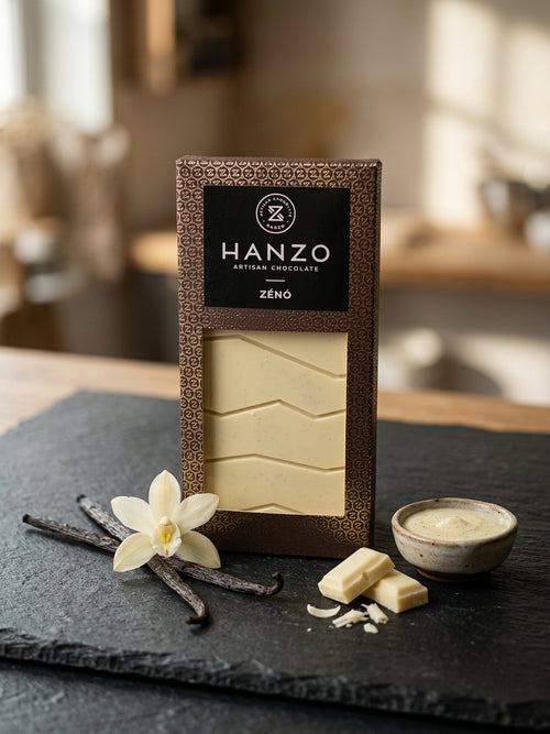 white chocolate filled with Bourbon vanilla cream